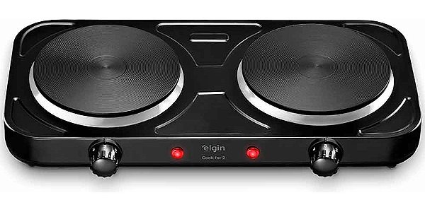 Fogão De Mesa Elétrico Portátil 2 Boca 2000w Elgin 110V