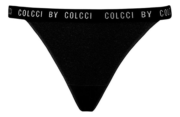 String Fio Dental Colcci Microfibra Personalizado Preto M