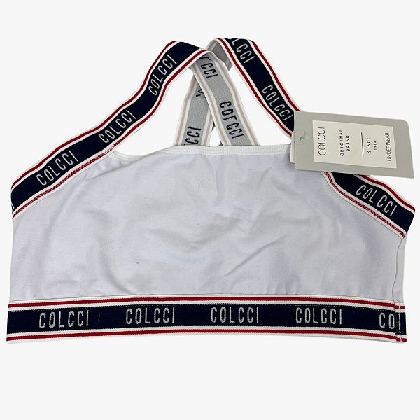 Top Sutiã Colcci Algodão Com Elástico Branco G