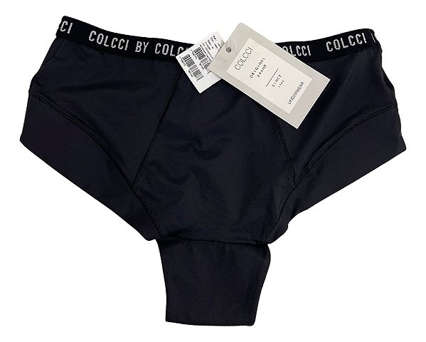Boyshort Anatômico Em Microfibra Personalizado Preto G