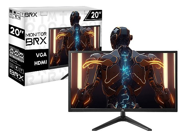 Monitor Brx Led 20 Polegadas 60hz 110/220v