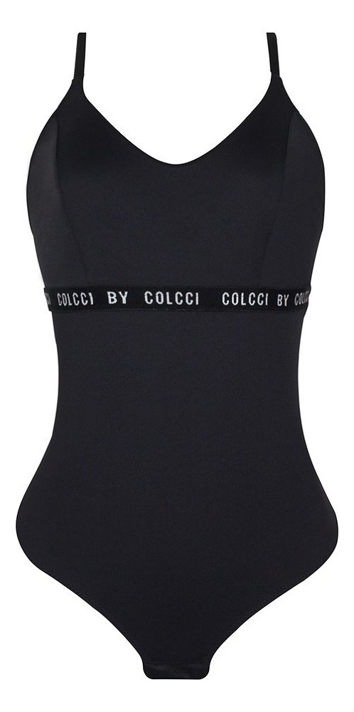 Body Colcci Fio Dental Duplo Em Microfibra Elástico Preto
