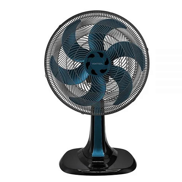Ventilador Osc Mesa Turbo 30cm Azul Ventisol