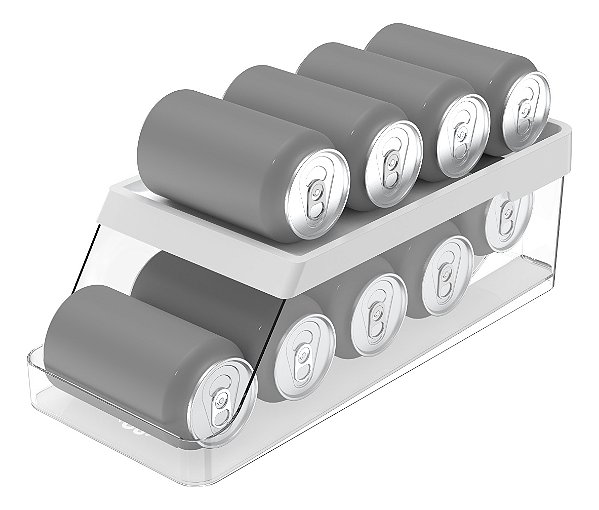 Organizador de Latas Geladeira 9 unidades Clear Fresh OU