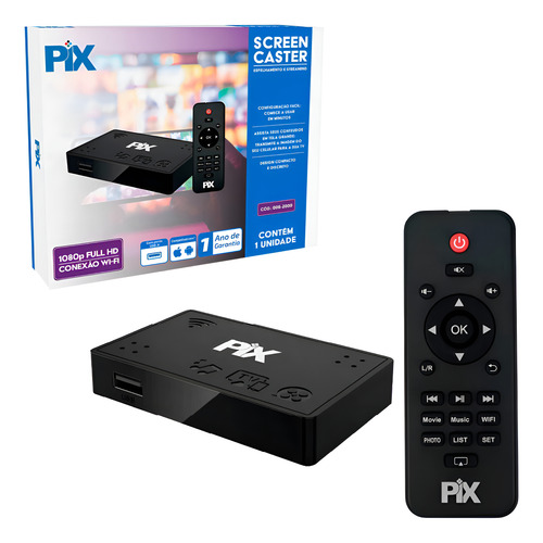 Aparelho Espelhamento De Celular Na Tv Sem Fio Full Hd