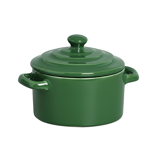 Mini Caçarola Em Cerâmica Verde 250ml