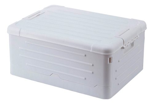 Caixa Plástica Organizadora Dobravel Média 20l Branca Branco