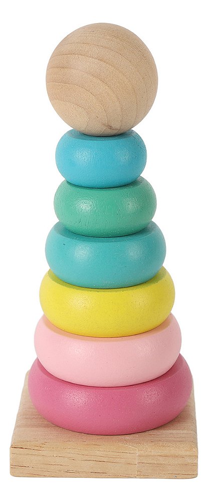 Brinquedo Educativo De Madeira Cone De Encaixe Unik