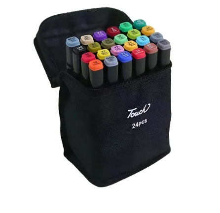 Canetas coloridas kit 24 peças
