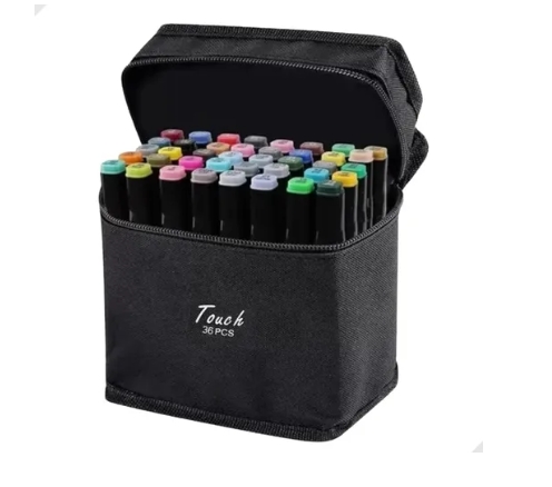 Canetas coloridas kit 36 peças