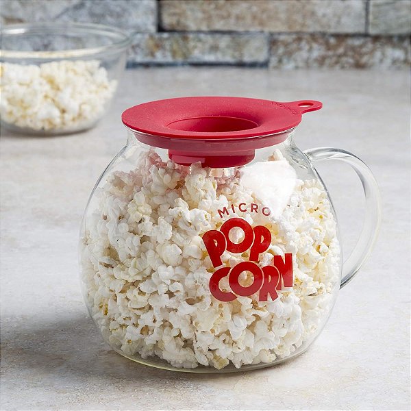 Pipoqueira de vidro para micro-ondas capacidade 1500ML