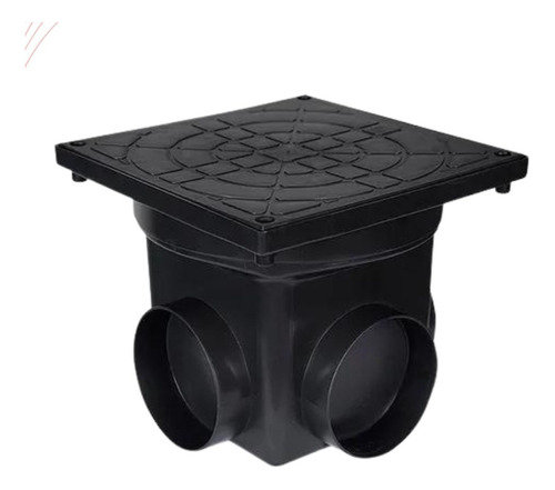 Caixa De Passagem E Inspeção De Esgoto Preta Metasul