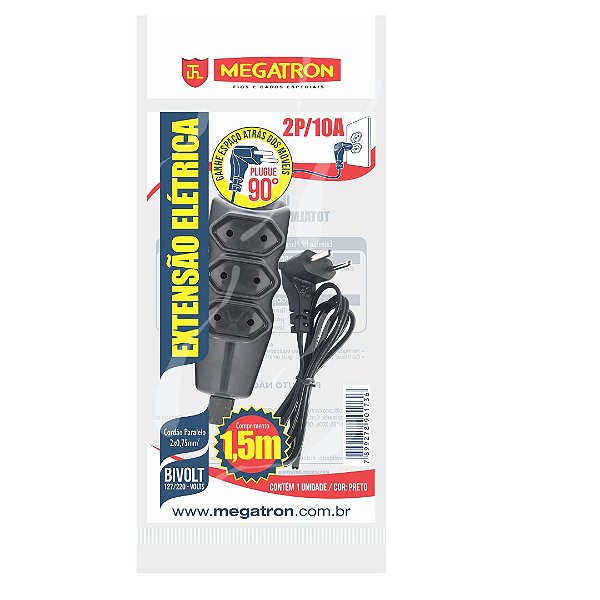 Extensao Megatron Paralelo 90 2x0,75x1,50m