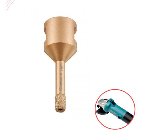 Serra Copo Diamantada 8mm P/ Esmerilhadeira - Cortag