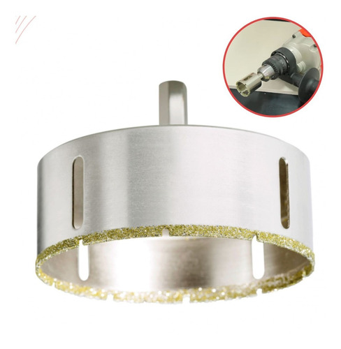 Serra Copo Diamantado 102mm P/ Porcelanato Cerâmica Mármore