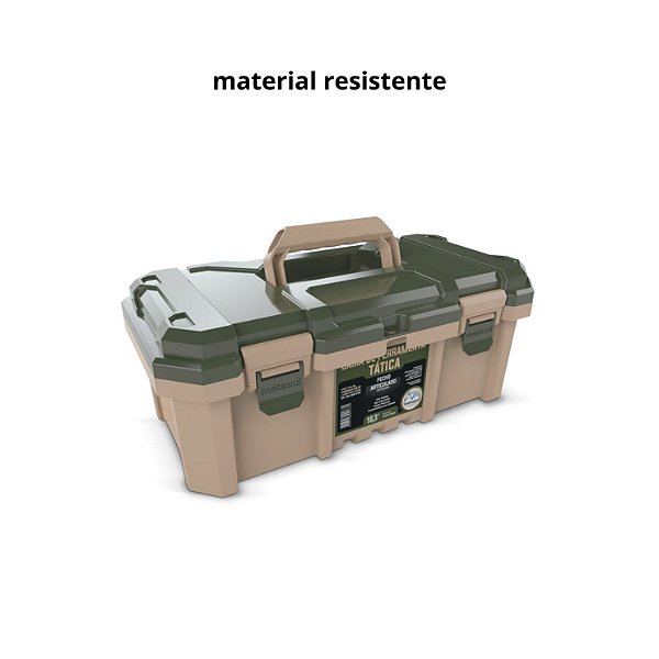 CAIXA FERRAMENTA PLASTICA 18,3" TATICA METASUL CAMPER