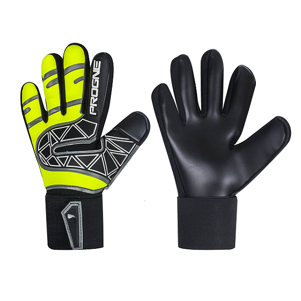 Luva Adulto De Goleiro Progne Sports - Amarelo-Fluor
