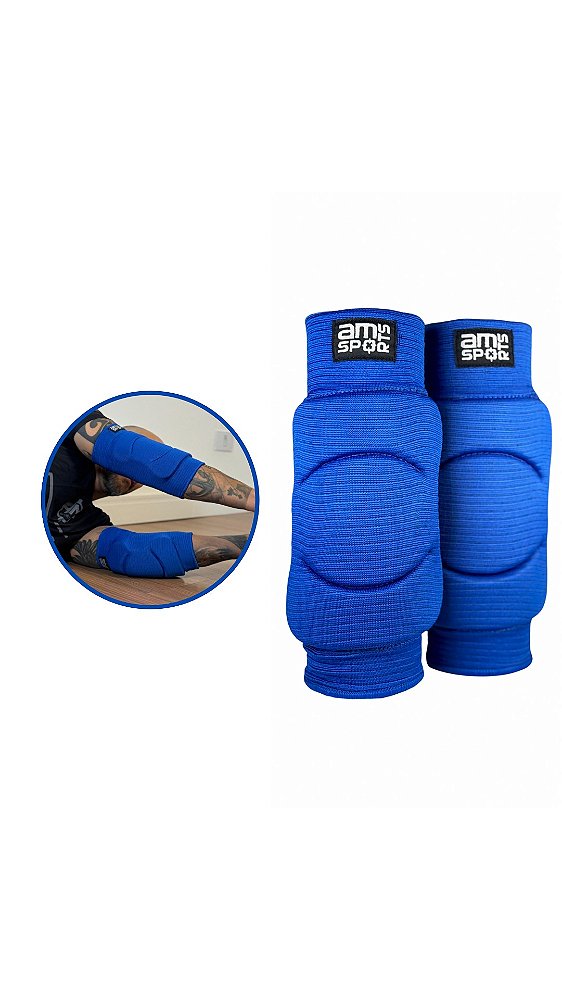 Cotoveleira Premium Para Goleiro AM Sports - Azul Royal