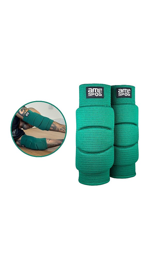 Cotoveleira Premium Para Goleiro AM Sports - Verde Musgo