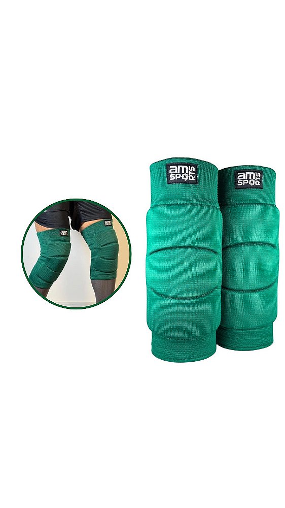 Joelheira Premium Para Goleiro AM Sports - Verde Musgo