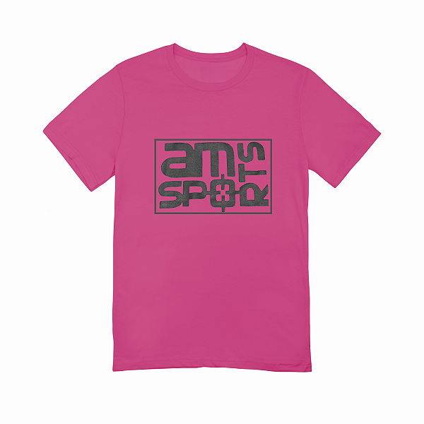 Camiseta AM Sports Rosa Logo