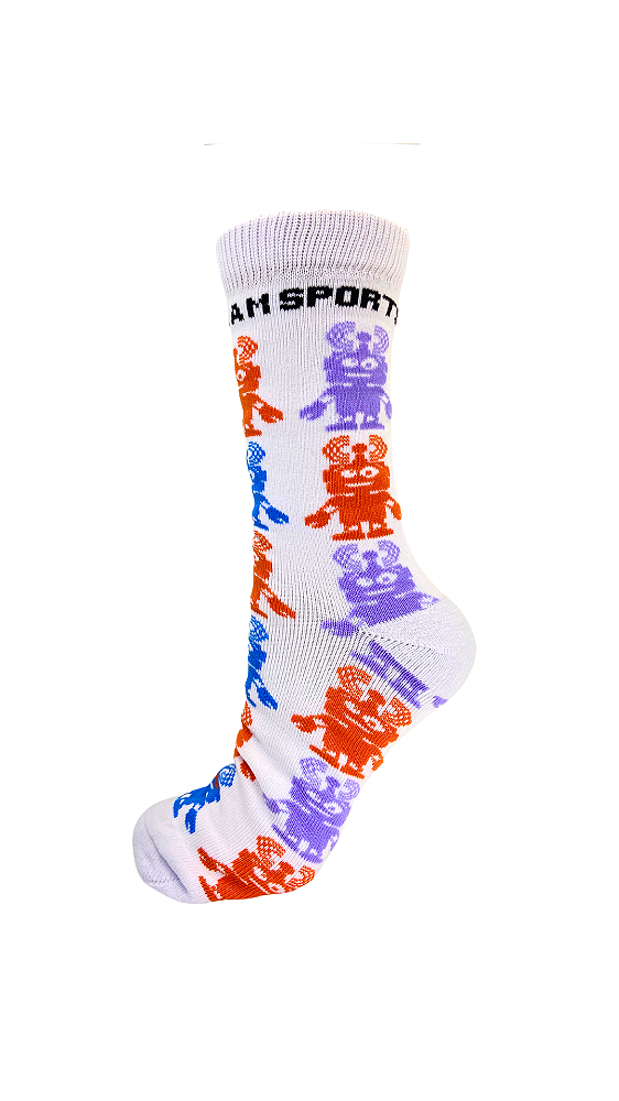 MEIA ESPORTIVA ROBOZINHO BRANCA- 33-37