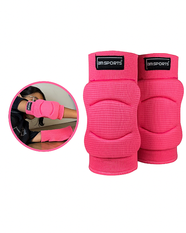 Cotoveleira Infantil Para Goleiro AM Sports - Rosa