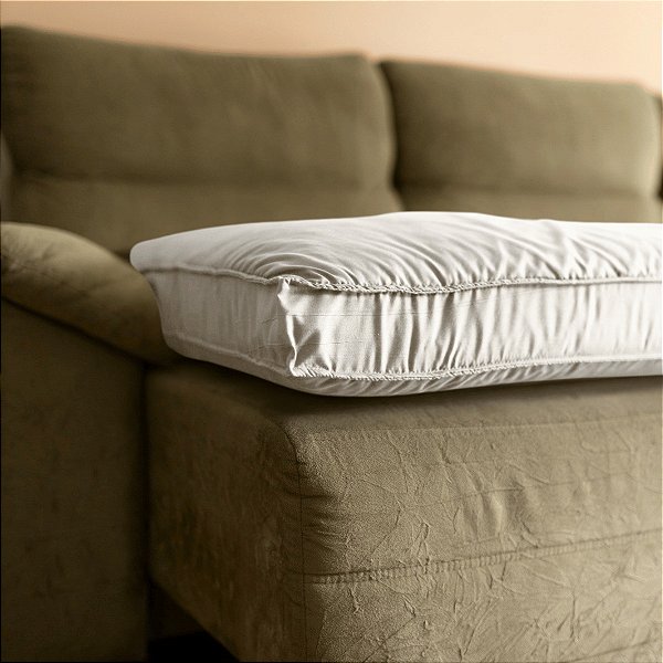 Pillow Top Sofá Confort Flat Castor  Retrátil e Reclinável  Lavável  em Máquina 240x110x10cm