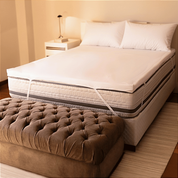 Pillow Top Infravermelho Espuma Hiper Soft Solteiro 88x188x06cm Lavável em Máquina