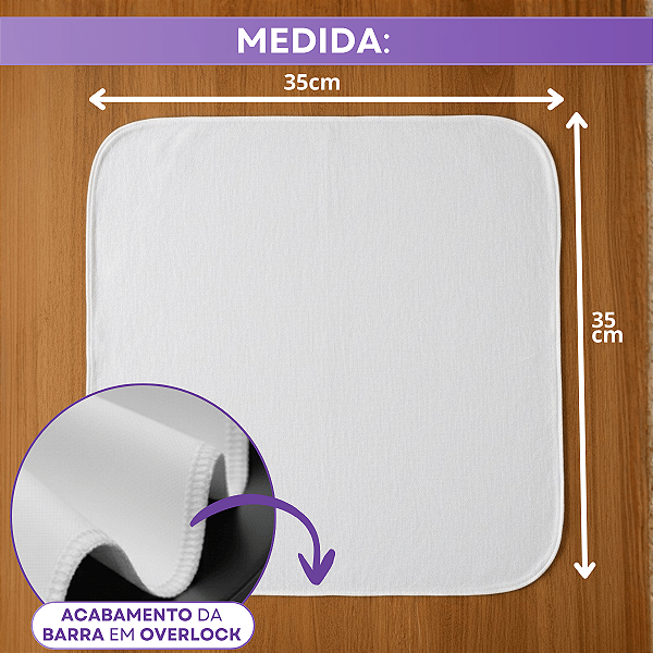 Kit 12 Guardanapos Tecido Oxford Com Barra Overlook Ideal Para Festas 35x35cm