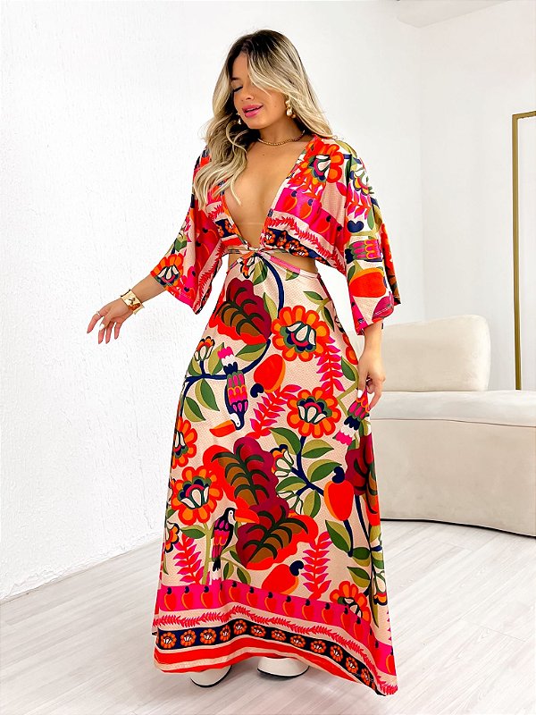 VESTIDO ELEGÂNCIA TUCANO