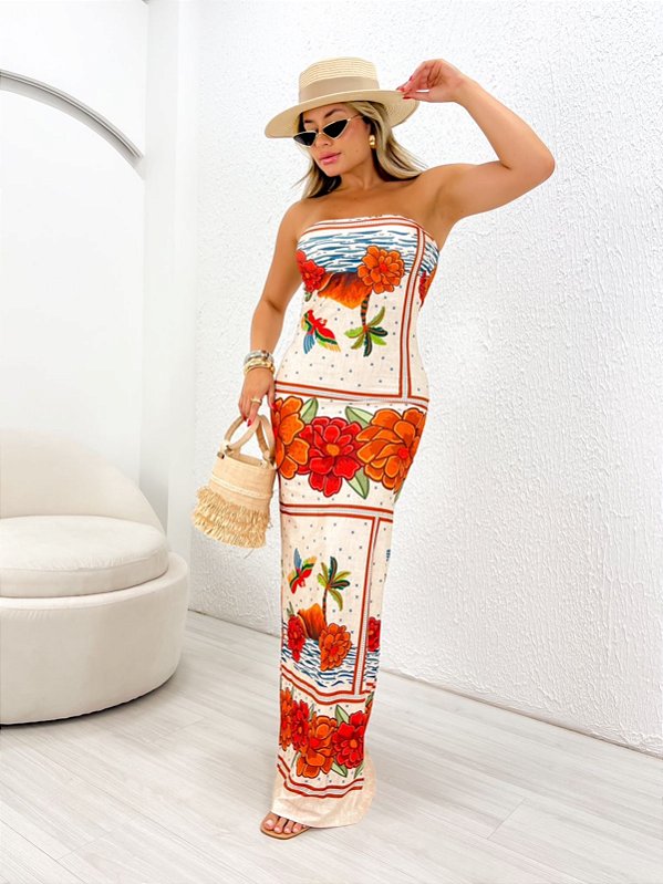 VESTIDO LONGO TOMARA QUE CAIA