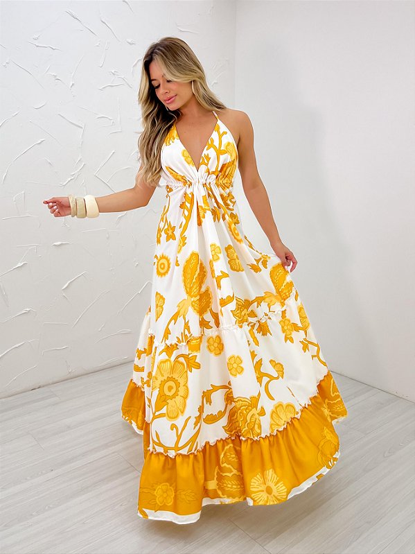 VESTIDO LONGO INDIANO