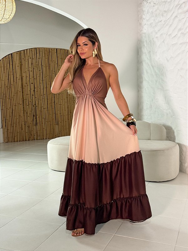 VESTIDO LONGO INDIANO