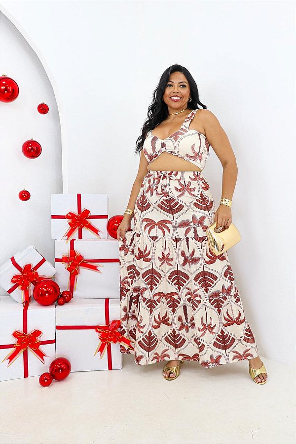 CONJUNTO SAIA 3 MARIAS + CROPPED LAVINIA