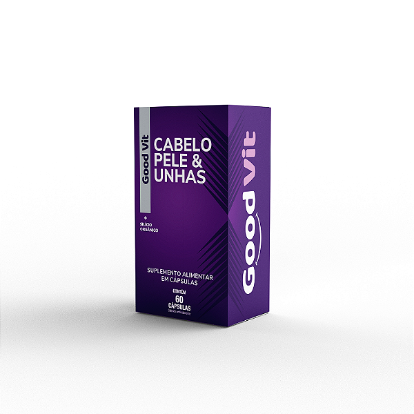 Cabelos, Pele & Unhas I Com Silício Orgânico 60 Caps