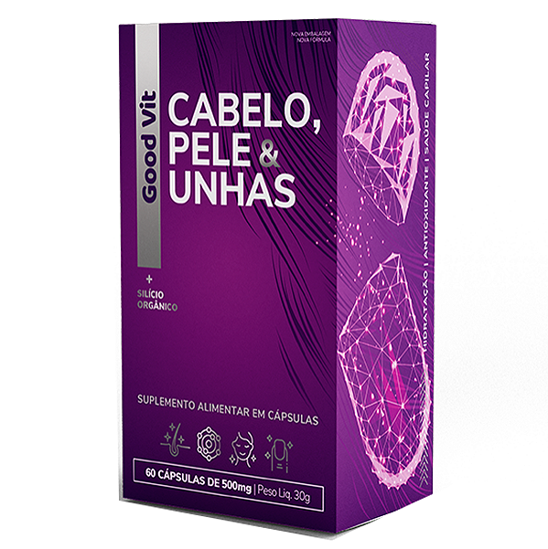 Cabelos, Pele & Unhas 60 Caps