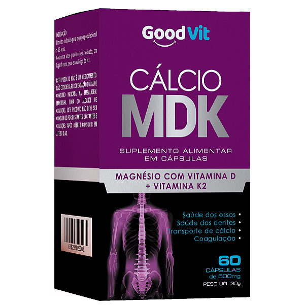 Cálcio MDK 60 Caps