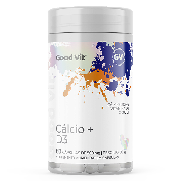 Cálcio + Vitamina D3 60 Cápsulas