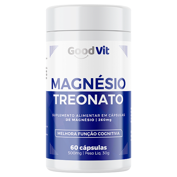 Magnésio Treonato 260mg 60 Caps