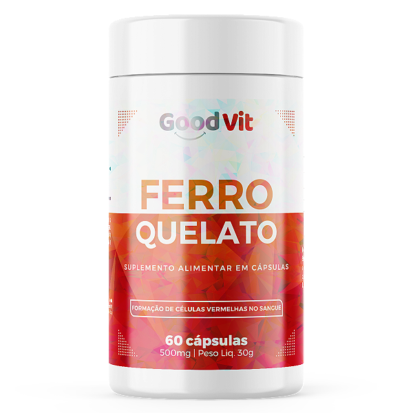 Ferro Quelato 60 Cápsulas
