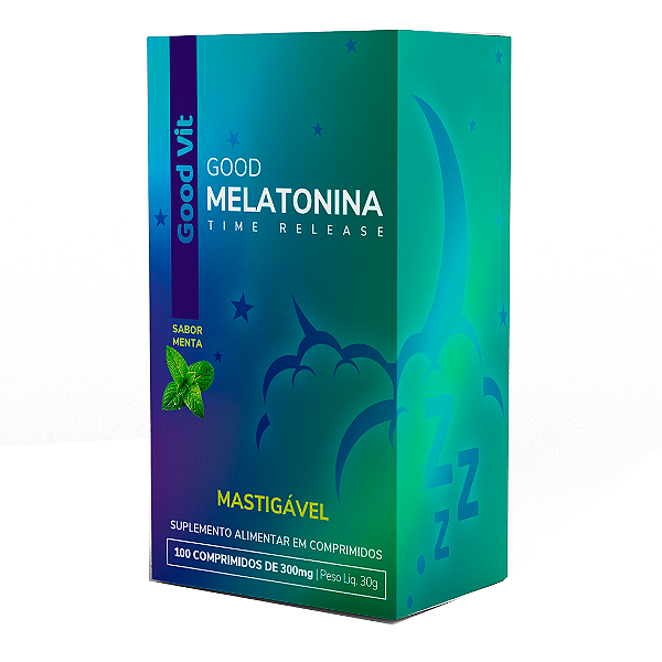 Good Melatonina Mastigável Time Release 100 Comprimidos