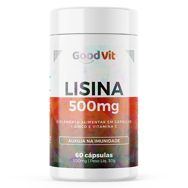 Lisina 500mg 60 Cápsulas