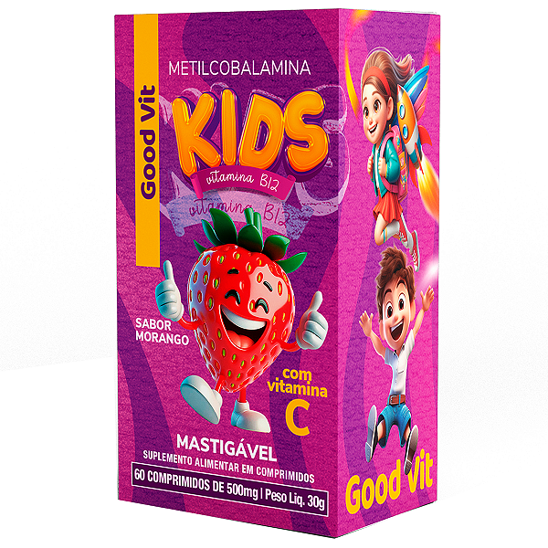 Polivitamínico KIds Metilcobalamina B12 60 Cprs