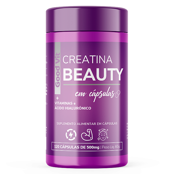 Creatina Beauty I Com Vitaminas e Ácido Hialurônico 120 Caps