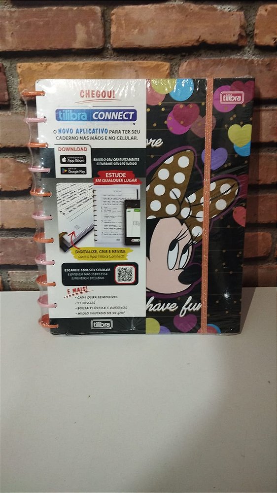 Caderno Tilidisco 10 matérias Minnie - Tilibra