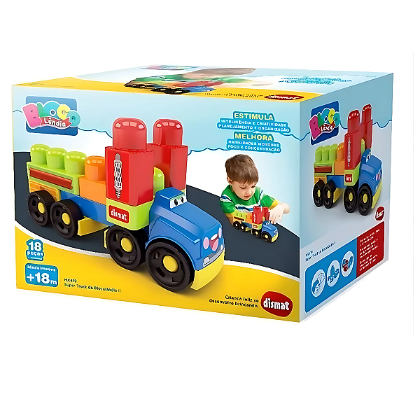 Super Truck da Blocolândia II MK419  - 18 peças - Dismat