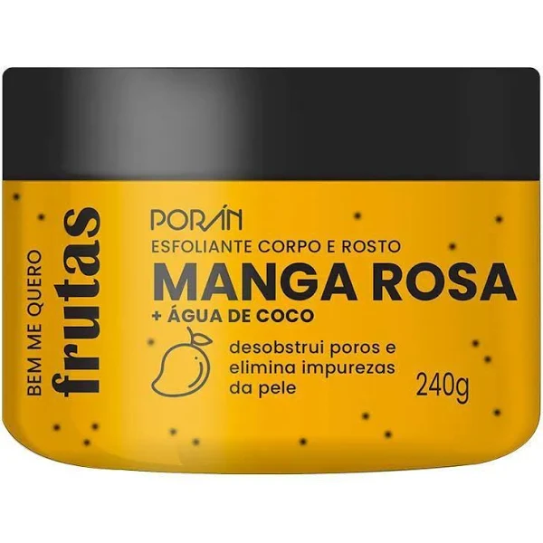 Esfoliante Corporal Manga Rosa + Água de Coco Póran
