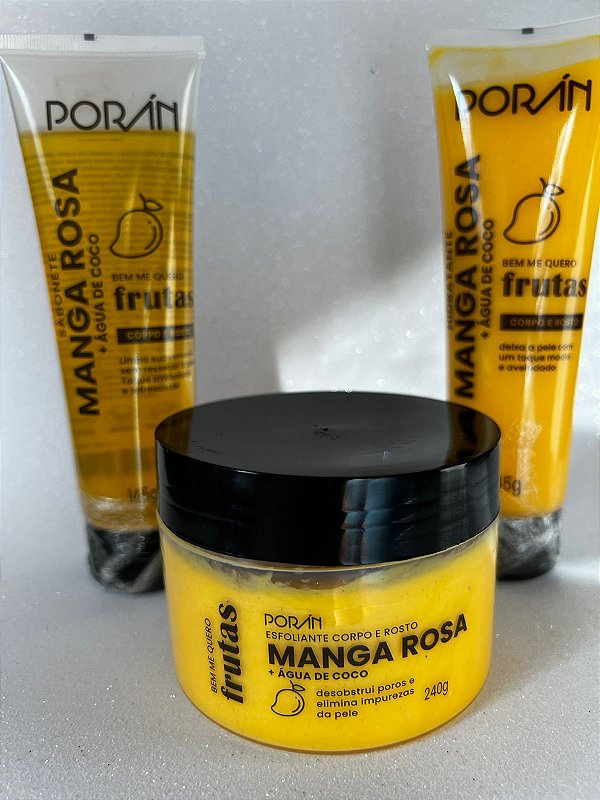 Kit Corpo e Rosto Manga Rosa + Água de coco