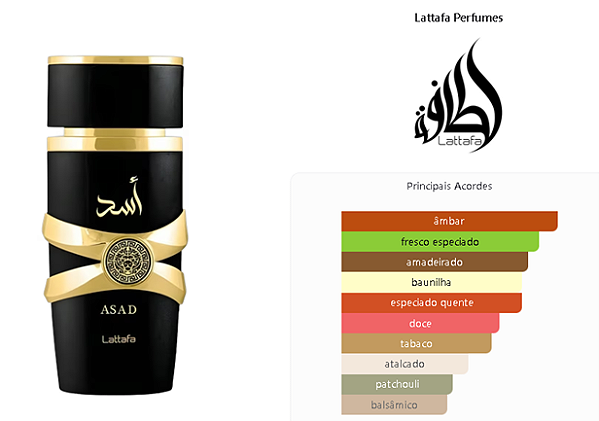 Asad de Lattafa Perfumes Eua de Parfum 100ml